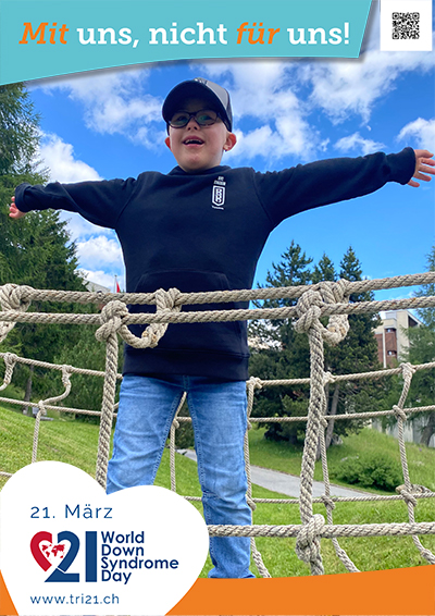 Plakataktion 2023 'Mit uns, nicht für uns!'