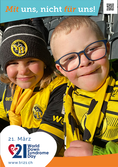Plakataktion 2023 'Mit uns, nicht für uns!'