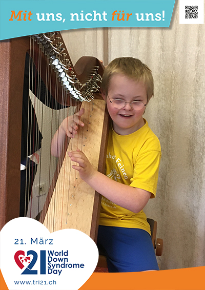 Plakataktion 2023 'Mit uns, nicht für uns!'