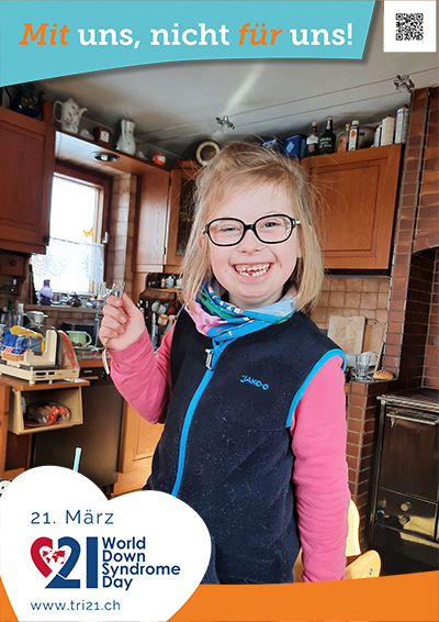 Plakataktion 2023 'Mit uns, nicht für uns!'