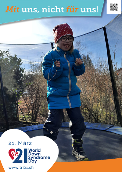 Plakataktion 2023 'Mit uns, nicht für uns!'