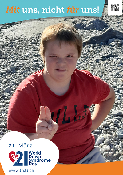 Plakataktion 2023 'Mit uns, nicht für uns!'