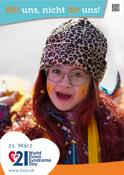 Plakataktion 2023 'Mit uns, nicht für uns!'