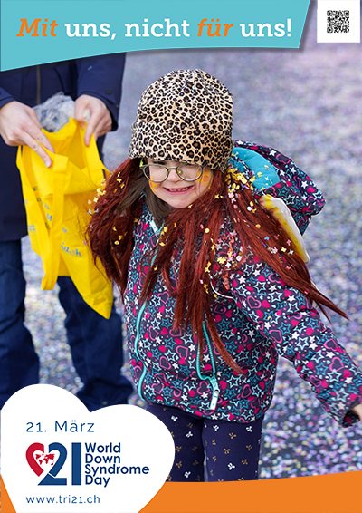 Plakataktion 2023 'Mit uns, nicht für uns!'