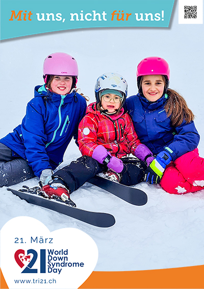 Plakataktion 2023 'Mit uns, nicht für uns!'