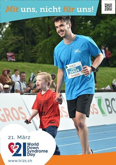 Plakataktion 2023 'Mit uns, nicht für uns!'