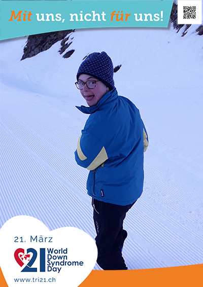 Plakataktion 2023 'Mit uns, nicht für uns!'