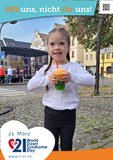 Poster zum Welt Down-Syndrom Tag 2023