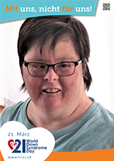 Poster zum Welt Down-Syndrom Tag 2023