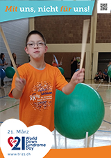 Poster zum Welt Down-Syndrom Tag 2023