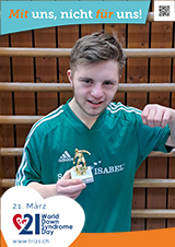 Poster zum Welt Down-Syndrom Tag 2023