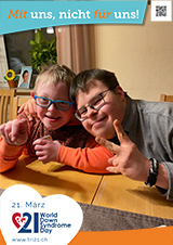 Poster zum Welt Down-Syndrom Tag 2023