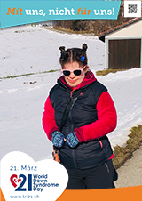 Poster zum Welt Down-Syndrom Tag 2023
