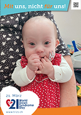 Poster zum Welt Down-Syndrom Tag 2023