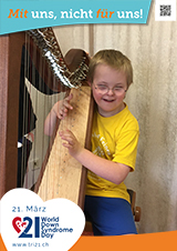 Poster zum Welt Down-Syndrom Tag 2023