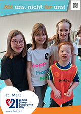 Poster zum Welt Down-Syndrom Tag 2023