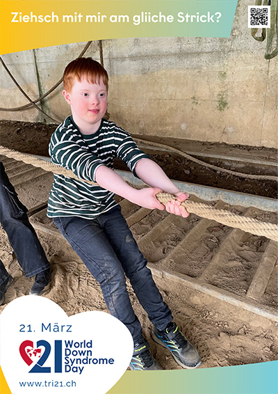 Plakataktion 2025 'Ziehsch mit mir am gliiche Strick?'