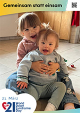 Posteraktion zum Welt Down-Syndrom Tag