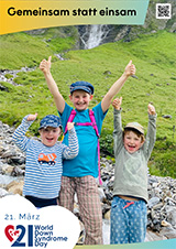 Posteraktion zum Welt Down-Syndrom Tag