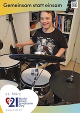 Posteraktion zum Welt Down-Syndrom Tag