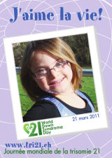 Affiche pour la journe mondiale de la trisomie 21
