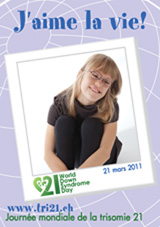 Affiche pour la journe mondiale de la trisomie 21