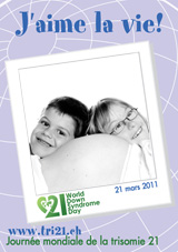 Affiche pour la journe mondiale de la trisomie 21