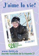 Affiche pour la journe mondiale de la trisomie 21