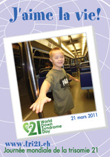 Affiche pour la journe mondiale de la trisomie 21
