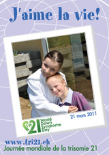 Affiche pour la journe mondiale de la trisomie 21