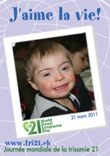 Affiche pour la journe mondiale de la trisomie 21