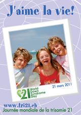 Affiche pour la journe mondiale de la trisomie 21