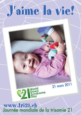 Affiche pour la journe mondiale de la trisomie 21