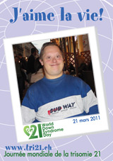 Affiche pour la journe mondiale de la trisomie 21