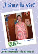 Affiche pour la journe mondiale de la trisomie 21
