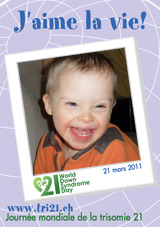 Affiche pour la journe mondiale de la trisomie 21
