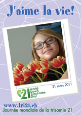 Affiche pour la journe mondiale de la trisomie 21