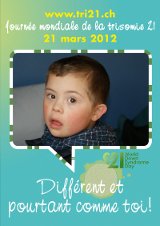 Affiche pour la journe mondiale de la trisomie 21