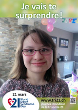 Affiche pour la journe mondiale de la trisomie 21