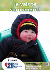 Affiche pour la journe mondiale de la trisomie 21
