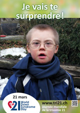 Affiche pour la journe mondiale de la trisomie 21