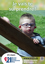 Affiche pour la journe mondiale de la trisomie 21