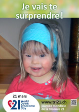 Affiche pour la journe mondiale de la trisomie 21