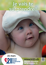 Affiche pour la journe mondiale de la trisomie 21