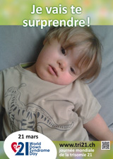 Affiche pour la journe mondiale de la trisomie 21