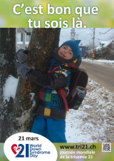 Affiche pour la journée mondiale de la trisomie 21