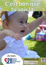 Affiche pour la journée mondiale de la trisomie 21