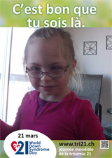 Affiche pour la journée mondiale de la trisomie 21