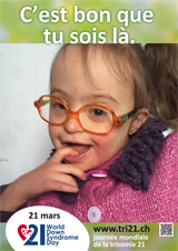 Affiche pour la journée mondiale de la trisomie 21