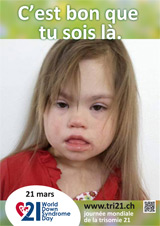 Affiche pour la journée mondiale de la trisomie 21